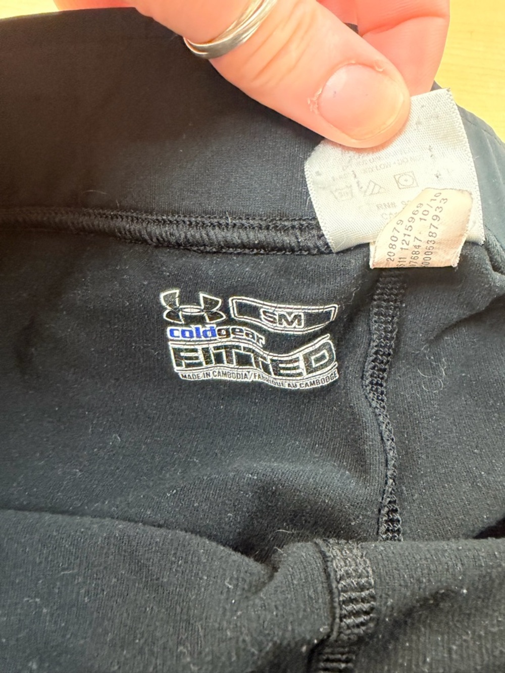 Under Armour Black ColdGear® Fitted Base Layer Top